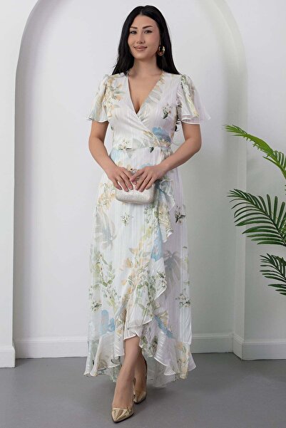 PULLIMM Φόρεμα με διπλό γιακά με παγιέτες YZC25Y230