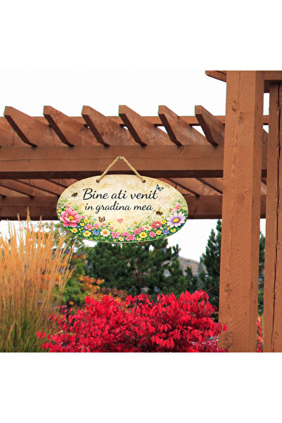 creative sign Διακοσμητική Πινακίδα Κήπου 'Καλώς ήρθατε στον κήπο μου'