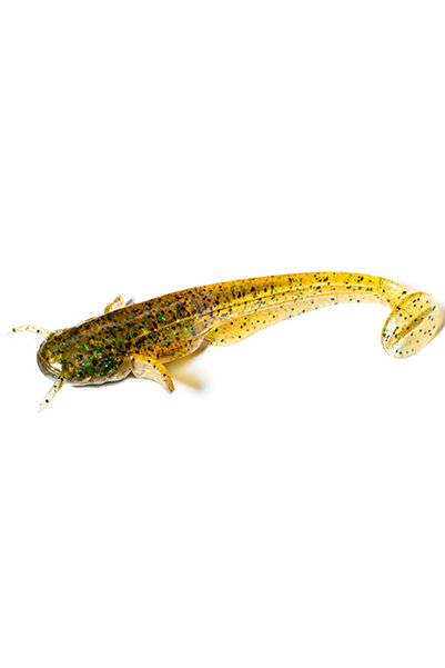 FishUp Pește-pisică shad 7.5cm # 036 Caramel Verde Verde și Negru 7.5cm Caram...