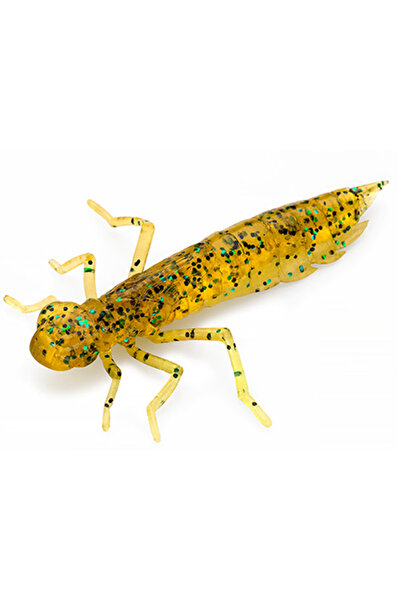 FishUp Dragonfly 2cm #036 Caramel Green & Black 2cm #036 Caramel Green & Black