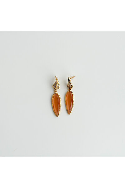Boise Atelier Ardes Orange Steel Earring | Çelik Küpe