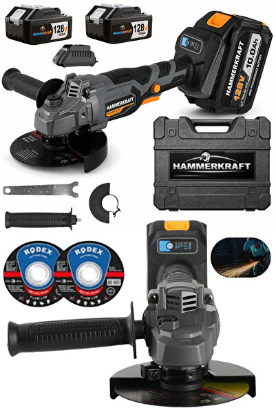 HAMMERKRAFT 4Kademe Devir Ayarlı Kömürsüz Motor Çelik Şanzuman 115-125MM Demi...