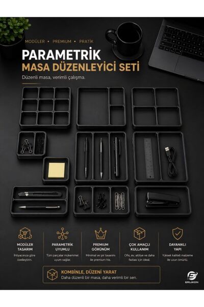 ERLİKON Parametrik Masa Düzenleyici Seti