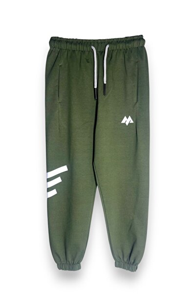 Merve Nur Tekstil Boys' Seasonal Elastic Leg Sweatpants with Print Detail