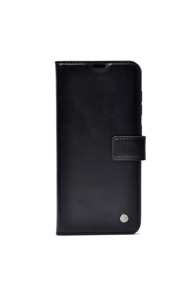 zore Tecno Camon 19 Neo Case Brsa Kar Deluxe Flip Cover Case - Black