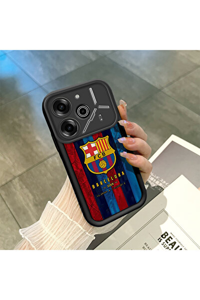 ucuc Tecno Pova 6/Pova 6 Pro Uyumlu Siyah Silikon Kılıf Darbeye Dayanıklı Kam...