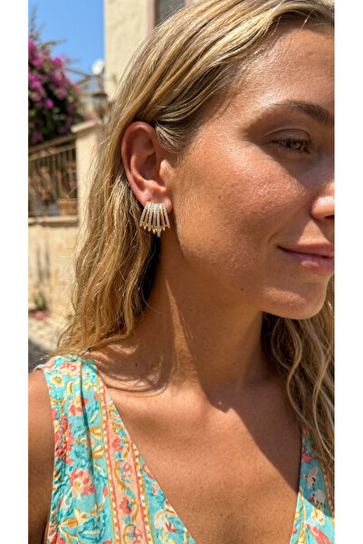 İNN JEWELLERY أقراط شوبينغ مقاومة للصدأ ومضادة للحساسية بتصميم كلاسيكي (ضمان ...