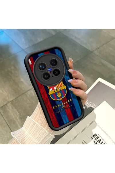 ucuc حافظة سيليكون سوداء متوافقة مع هاتف Vivo X300 Pro، مقاومة للصدمات مع حما...