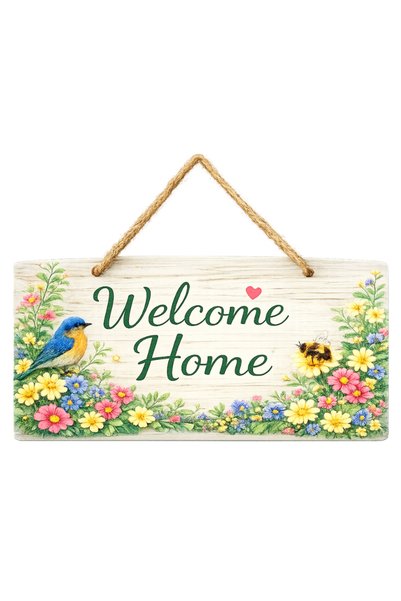creative sign Placă decorativă „Bun venit acasă” pentru Casă și Grădină
