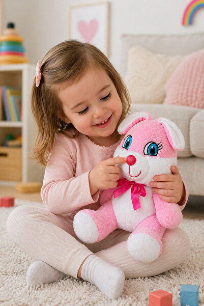 Özgüner Oyuncak Çocuklar İçin Oyun ve Uyku Arkadaşı - 25 cm Hayvan Figürlü Pe...