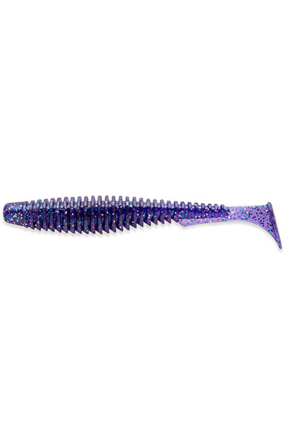 FishUp U-Shad 5см # 060 Тъмно виолетов паун и сребрист 5см # 060 Тъмно виолет...