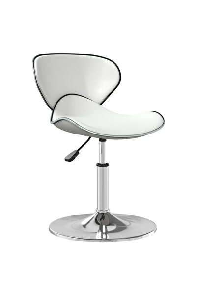 vidaxl Καρέκλα Τραπεζαρίας Λευκή από Συνθετικό Δέρμα