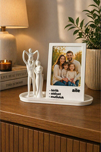 Root Made Aile Temalı Dekoratif Modern Fotoğraf Çerçeve 10x7 Fotoğraf Alanı M...