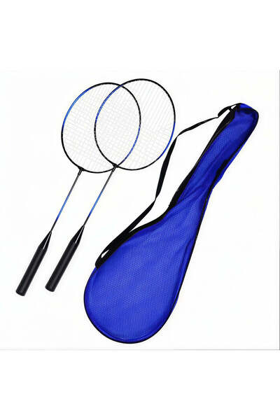 hey Rachete de badminton, set de 2, din plastic, 60 cm, în husă de transport