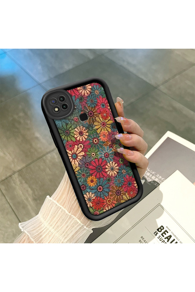 ucuc Redmi 9C/10A Uyumlu Siyah Silikon Kılıf Darbeye Dayanıklı Kamera Korumalı