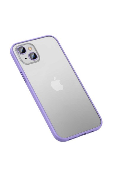 zore iPhone 13 Compatible Brsa Retro Case-Lilac