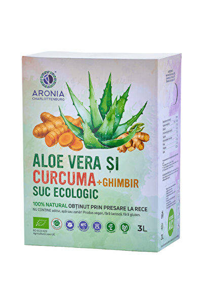 Aronia Charlottenburg 100% και βιολογικός χυμός Αλόης Βέρα, Κουρκουμά και Τζί...