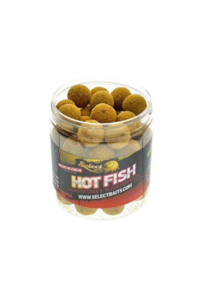 Select Baits Hot Fish 24 χιλιοστά Ειδικά Σκληρυμένα Μπόιλις με Αγκίστρι