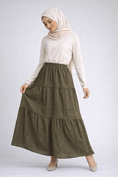 La Fien Comfortable Fit with Elastic Waist, Stylish and Cool Layered Wrinkled...