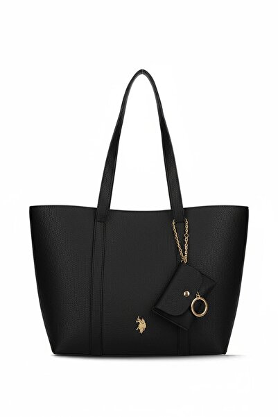 U.S. Polo Assn. Geantă de umăr pentru femei, neagră, US26309 – Design elegant...