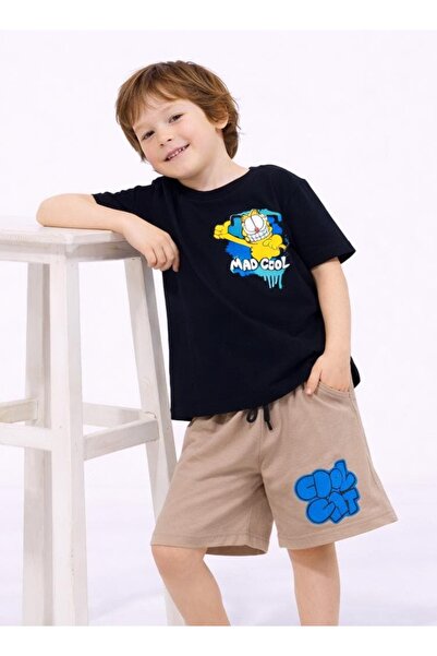 Patriko Boys' New Season Character Printed T-Shirt Shorts Set 3-10 Years