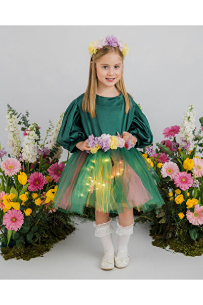 fustite cu luminite Ανοιξιάτικο Φόρεμα Zana με Μικρά Λουλούδια και Πεταλούδες...