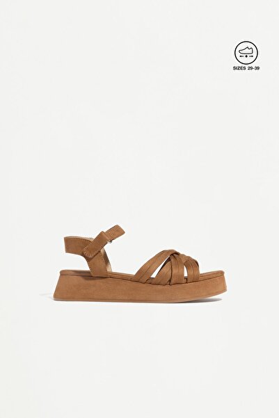 LEFTIES Suni süet platform sandalet