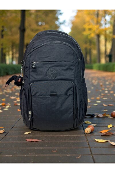 by polo clup Wrinkled Waterproof Fabric Large Size Unisex School Backpack and...