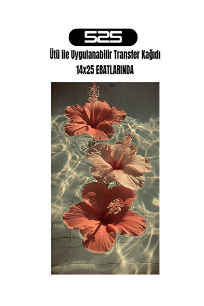 525 Ütü Ile Yapışan Tekstil Dtf Baskı Tişört Baskısı
