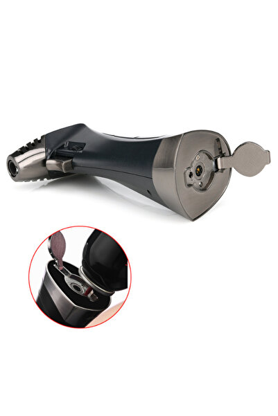 Honest Powerful Jet Torch Lighter with Dual Flame, Gas Lighters Butane Cigar Lighter Refillable Windproof Cooking Lighters for Campfire BBQ (Butane NOT Included)