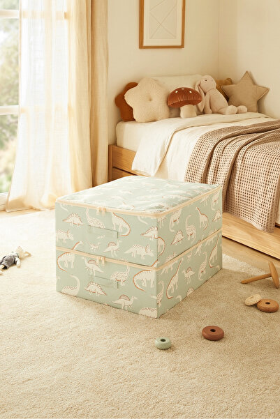 Ocean Home Textile 2 τεμάχια Παιδικό Δωμάτιο Δεινόσαυρος Οργανωτής Βαλίτσας μ...