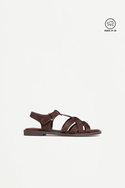 LEFTIES Suni süet bantlı sandalet