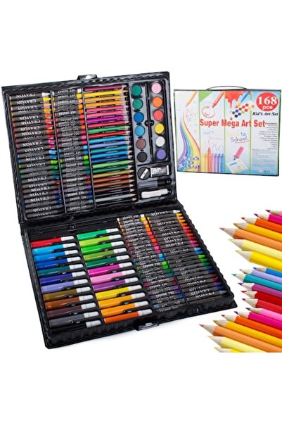 OEM Σετ 168 τεμαχίων για ζωγραφική και σχέδιο σε θήκη, Κηρομπογιές, Μαρκαδόρο...