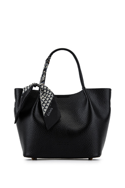 Tamer Tanca Women's Faux Leather Black Shoulder Bag