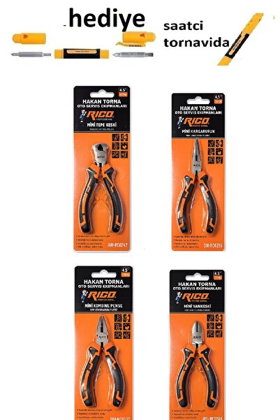 Rico Mini Pense Seti Kargaburun Yankeski Kerpeten 4 Parça 115m