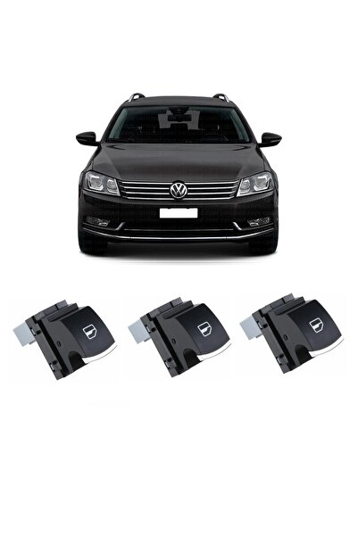 cme parts Volkswagen Passat B7 2011-2014 Uyumlu Sağ Ön + Arka Yolcu Cam Açma ...