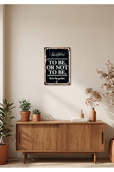 mufemu “To Be Or Not To Be” Shakespeare Retro Tablo – Vintage Edebi Duvar Dek...