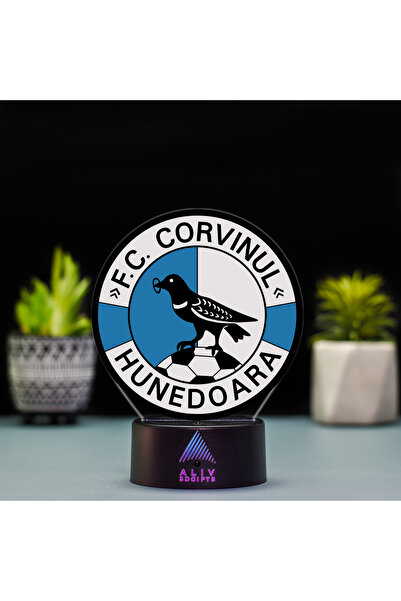 OEM Lampă LED FC Corvinul Hunedoara, 16 culori, Telecomandă, Control tactil