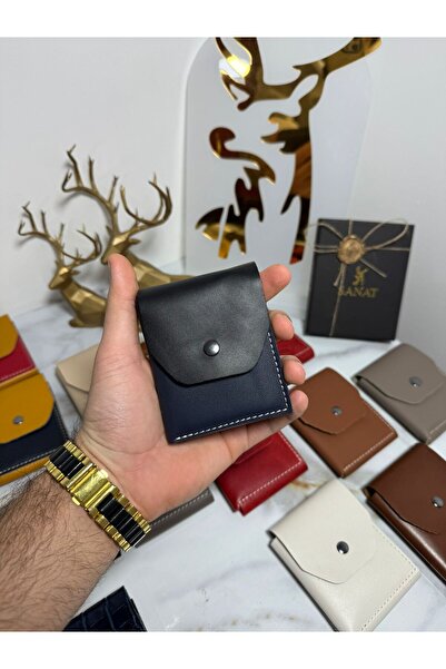 SANAT 100% Γνήσιο Crazy Leather Χειροποίητο Μινιμαλιστικό Πορτοφόλι - Πορτοφό...