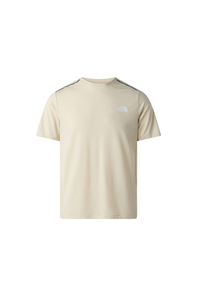 THE NORTH FACE M Mountain Athletics Tape Ανδρικό Casual T-Shirt Μπεζ Μπλουζάκι