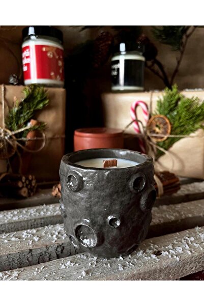 candle me.ro Κερί σόγιας Σκοτεινό Φεγγάρι, 210γρ., άρωμα τσιχλόφουσκας, ξύλιν...