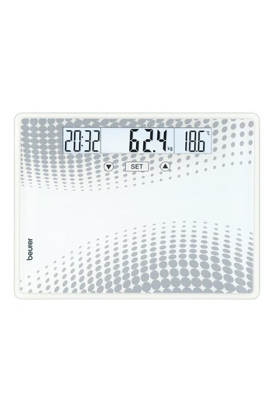 Beurer ميزان زجاجي XXL لقياس الوزن بيورير - Glass Weighting Scale XXL | ميزان رقمي دقيق بسطح كبير لقياس وزن الجسم والعناية بالصحة واللياقة البدنية