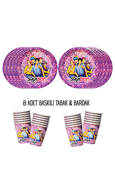 HAPPYLOOPPARTY Saja Boys Kpop Demon Hunters tema, kompatibilan set šolja i ta...