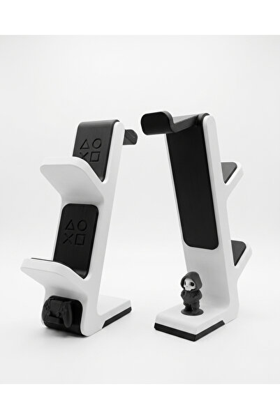 Elana Design 2’si 1 Arada Kulaklık Standı ve Oyun Kolu Tutucu – PS5 & Xbox Uy...