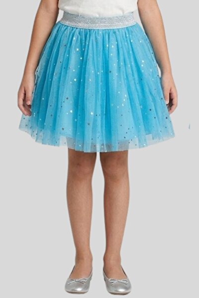 ww waka waka kids store Φούστα από τούλι για κορίτσια σε τιρκουάζ χρώμα με λε...