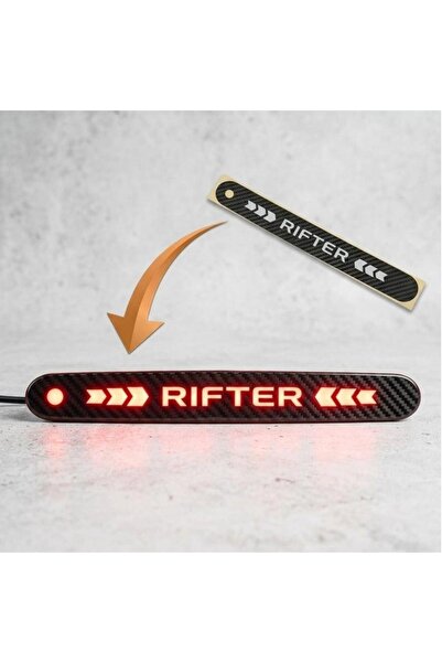 Carmind Peugeot Rifter Karbon Arka Fren Stop Lambası Sticker