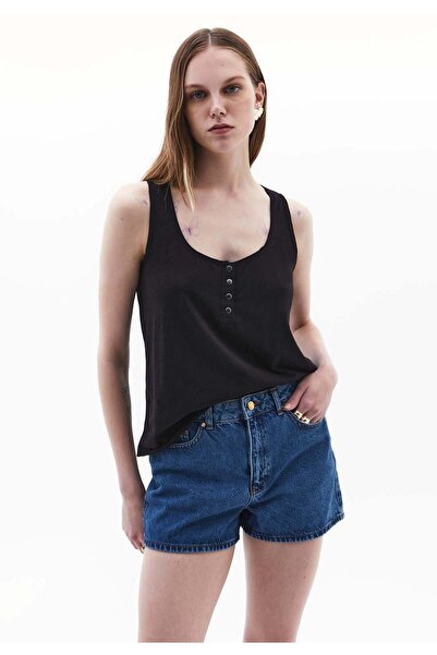 OXXO Tank Top With Modal Content - BLACK