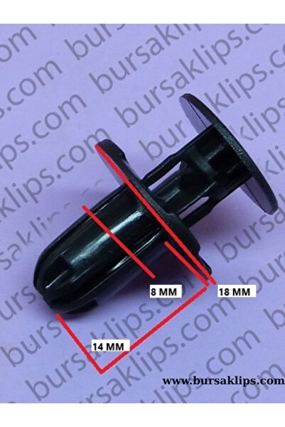 bursaklips 5370- Hyundai Hood Clip 86595-2t500 (10 Pieces)