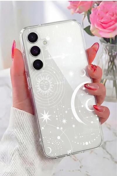 3GEN CASE Samsung Galaxy S24 Plus Uyumlu Lüx Desenli Şeffaf Silikon Kılıf