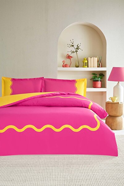 Özdilek Σετ Παπλωματοθήκη με Εφαρμοστό Σεντόνι Ranforce Μονό Pembee Neon Wave